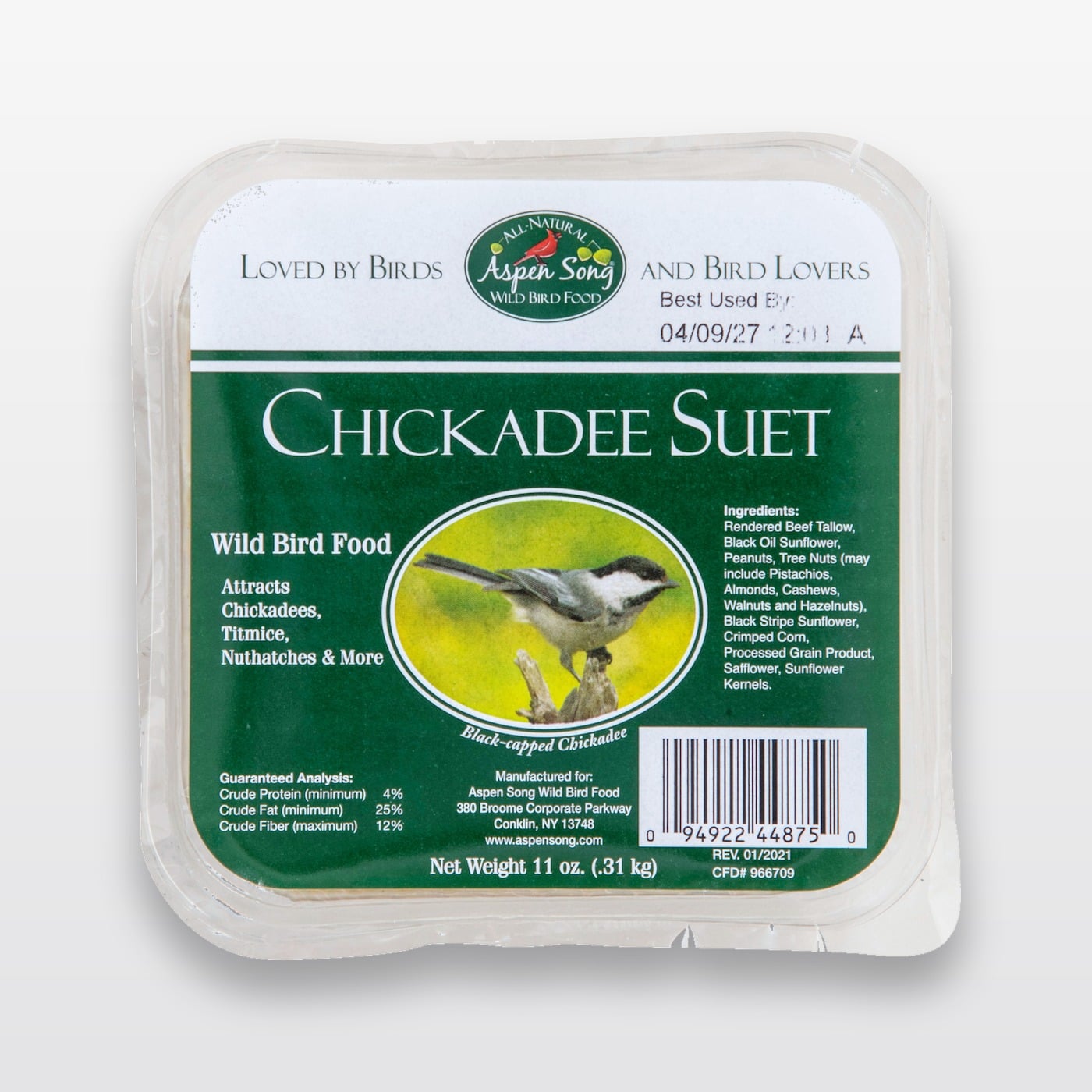 Aspen Song® Chickadee Suet Case of 12